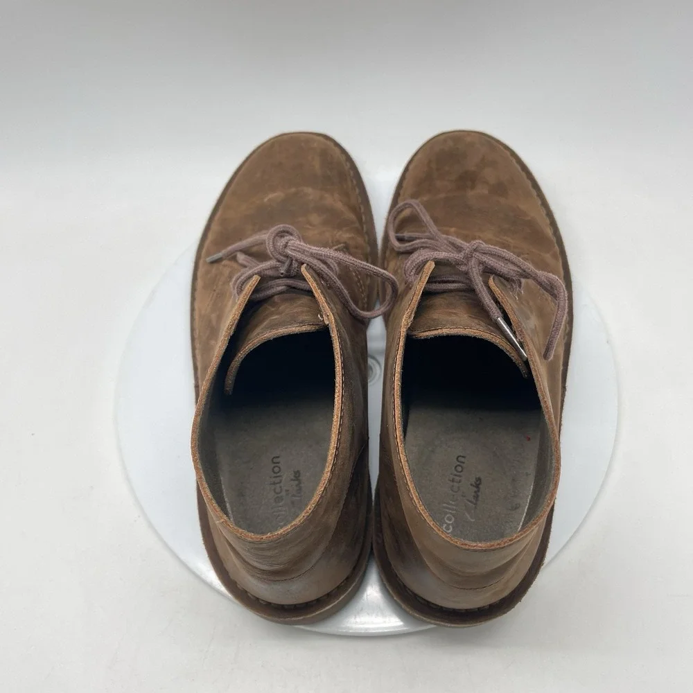 Clarks Bushacre Boots Mens 10.5 M Brown Casual Chukka Preppy Ankle‎ Shoes 15522